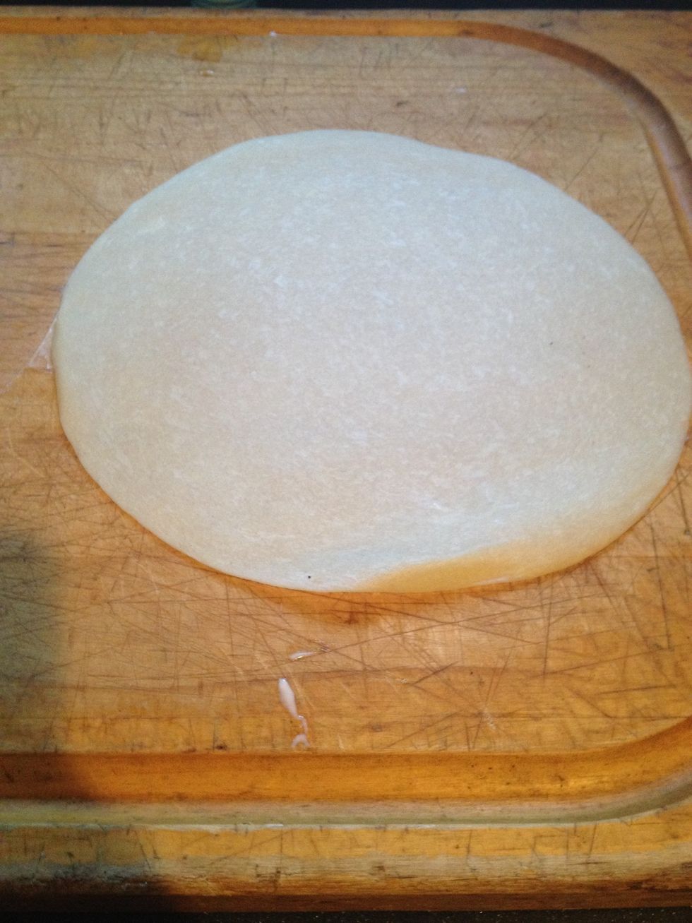 First get you regular flour tortilla