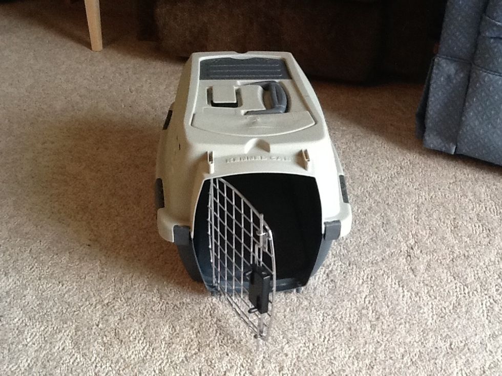 First, get your dog's kennel.