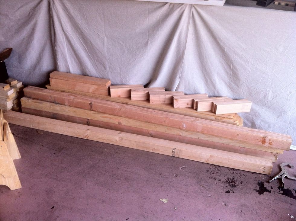 First get your supply. I had my 2x4 precut so it would be faster.