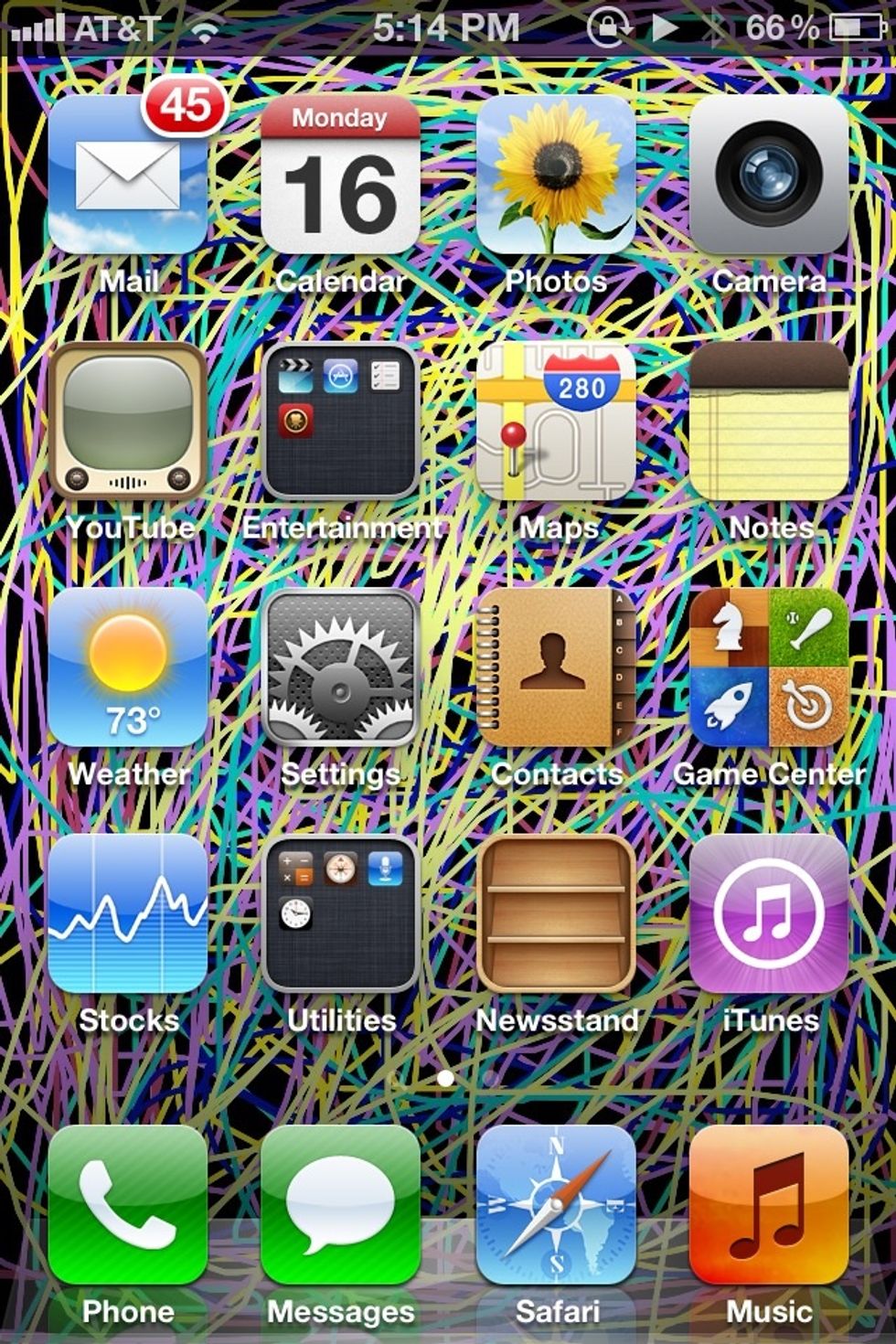First go to either Calendar, youtube, or weather