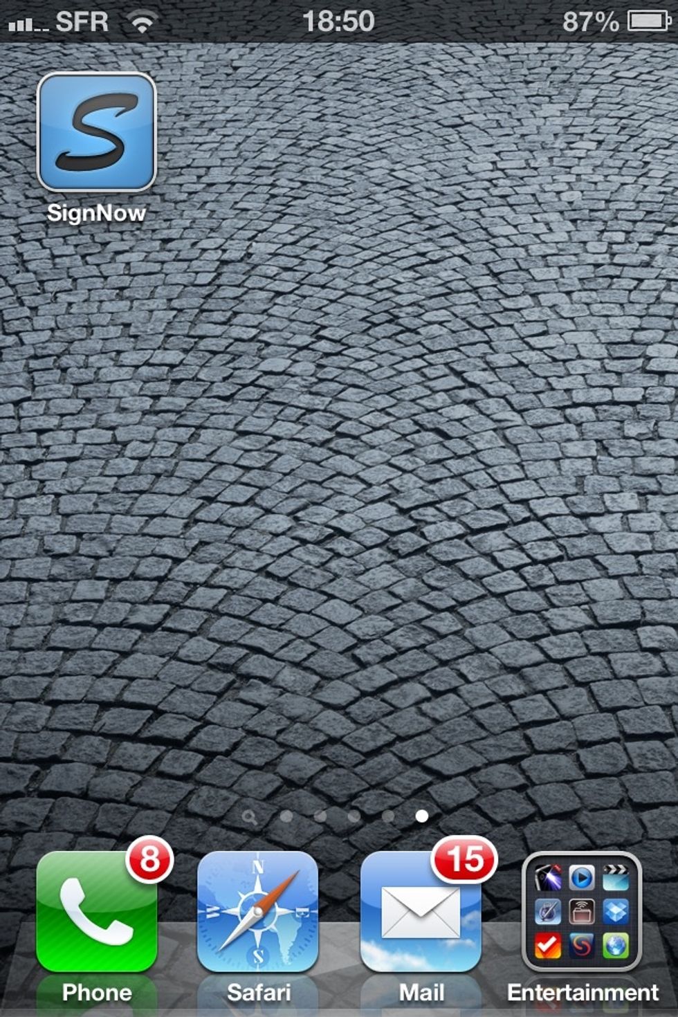 First go to the app store and download signNow then tap on the app to open it