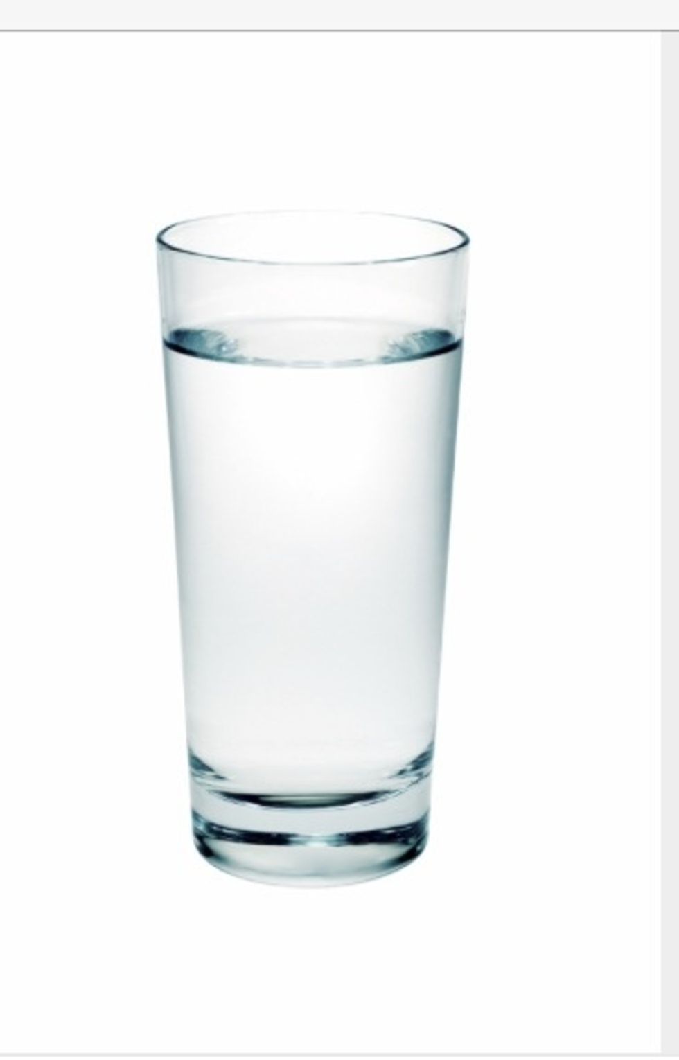 First grab a cup of water