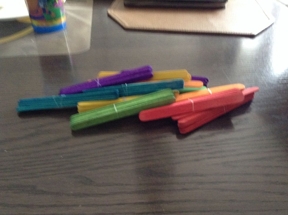 First grab your Popsicle sticks