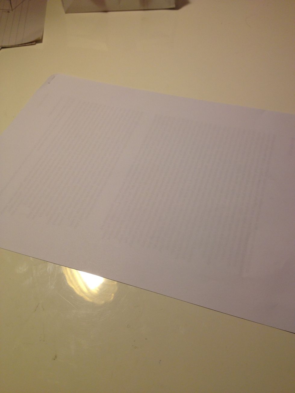 First grab your self some paper new or used mines used :)