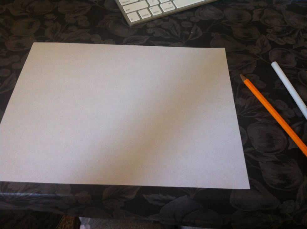 First have ur paper horizontally