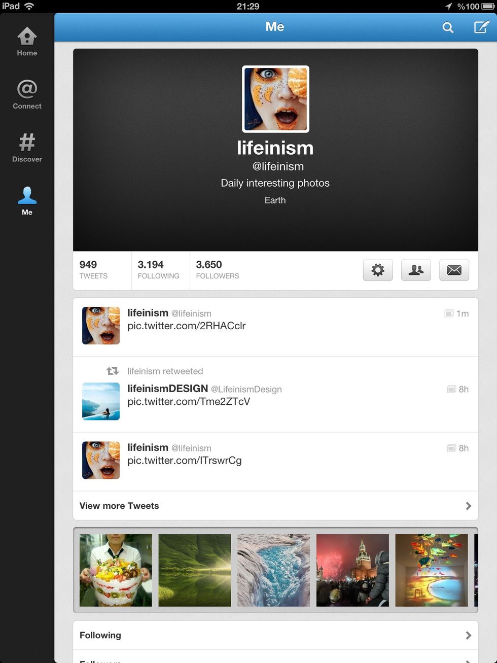 First; in your profile choose your followers.