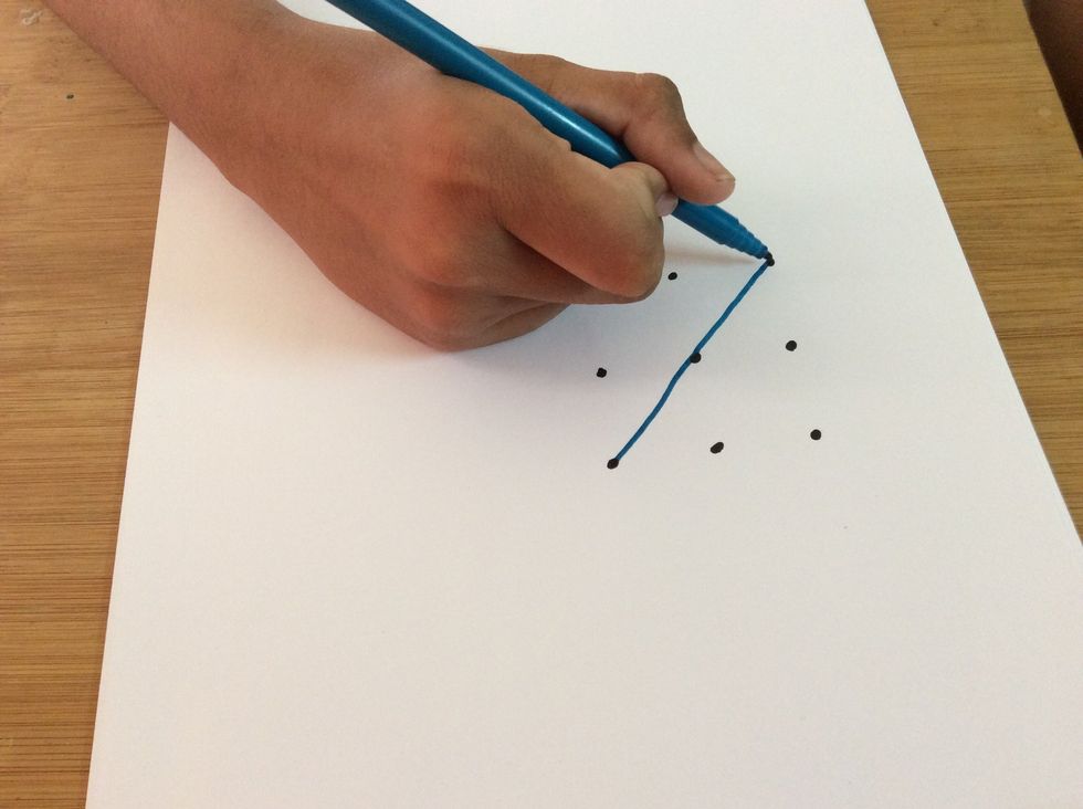 First Join the diagonal dots