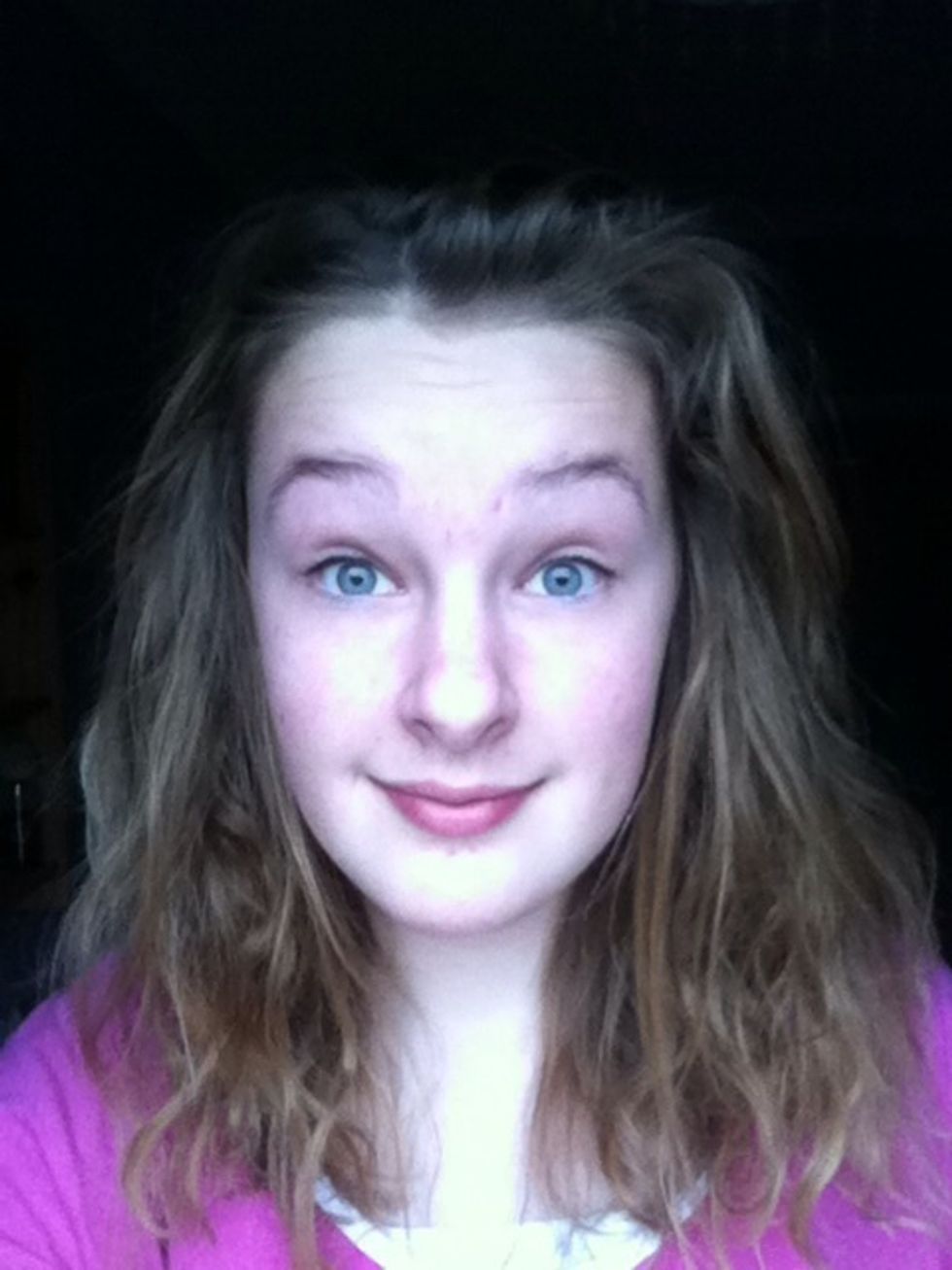 First, just brush your hair or leave it!