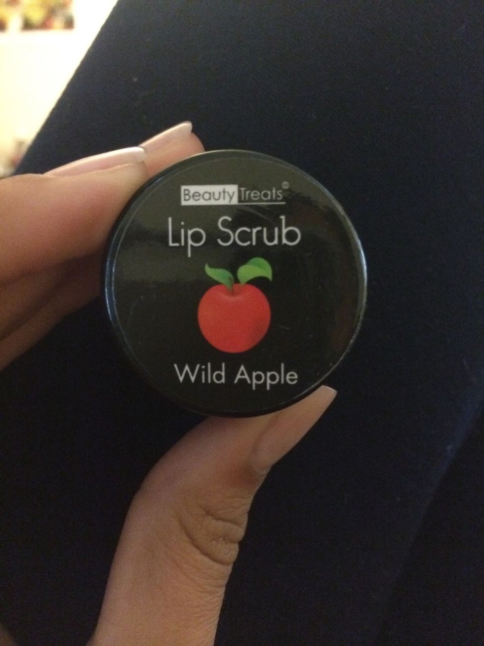 First let's get rid of all the dead skin! I'm using beauty treats lip scrub in wild apple.