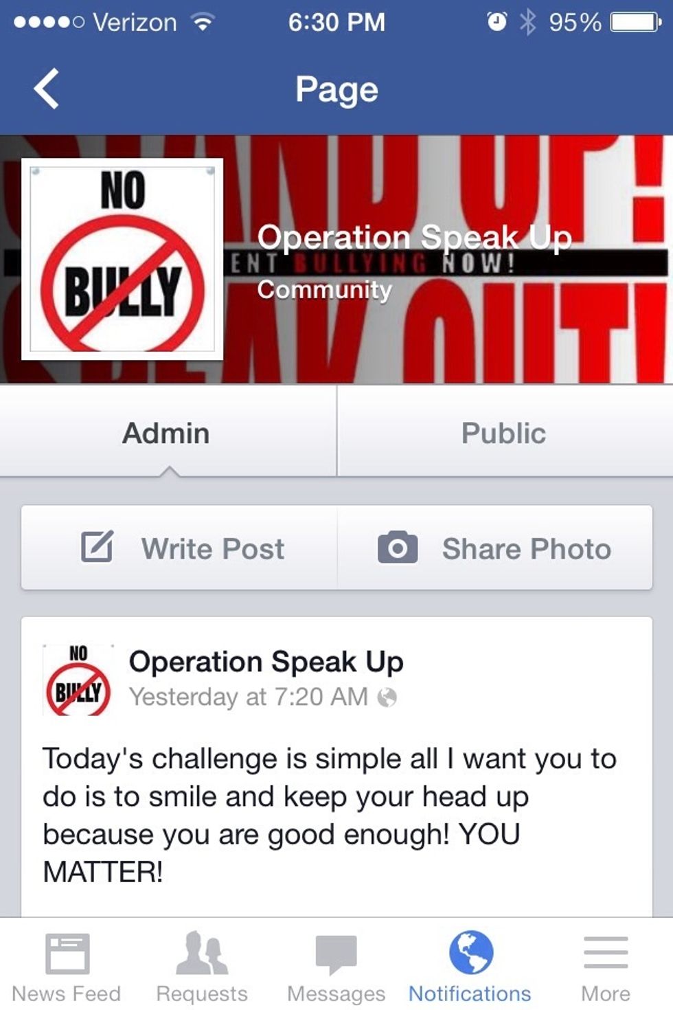 First make a Facebook page to talk to people and tell them that they DO MATTER!