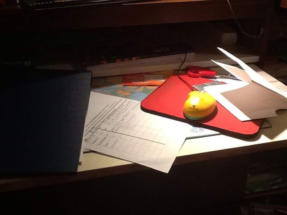 First make sure you have a tidy desk, not like mine ;)