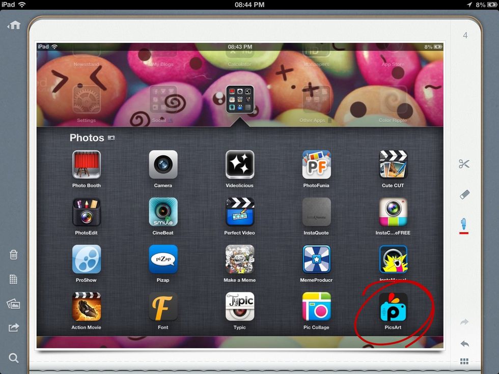 First, make sure you have the app PicsArt. You can download it in the App Store or Google Play Store.
