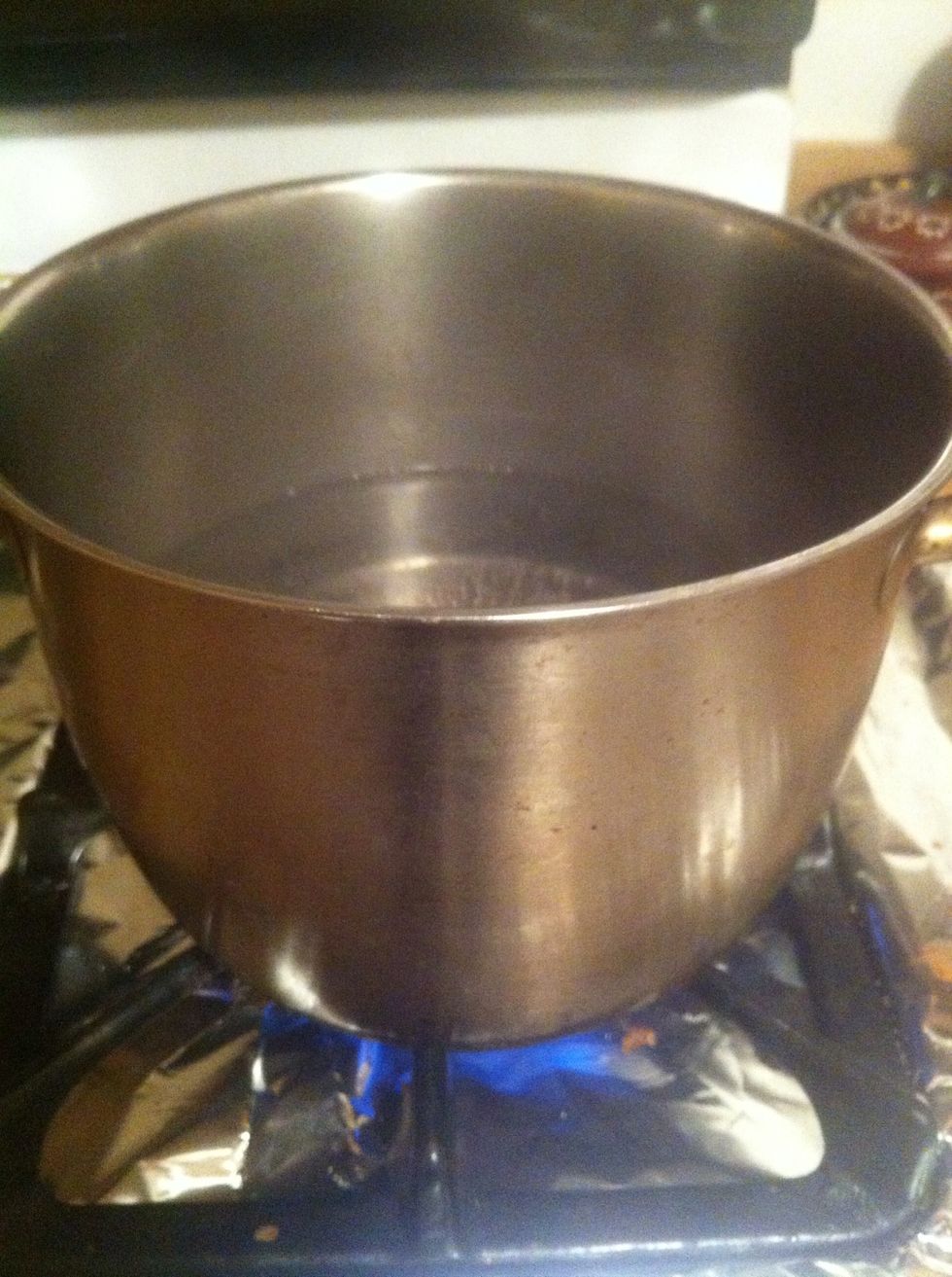 First measure and boil 1 quart of water.