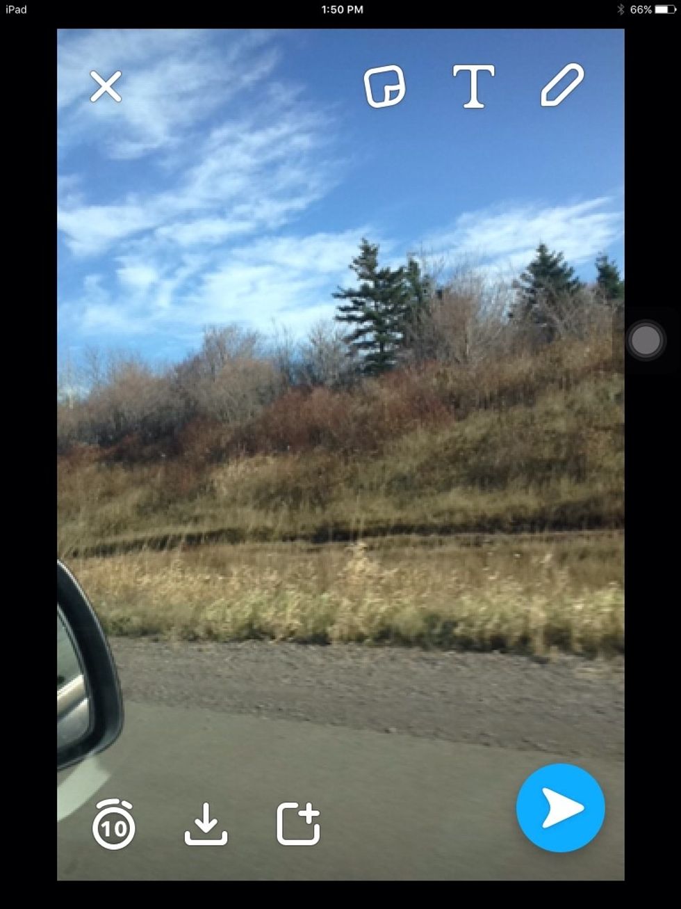 First, obviously, take your picture.