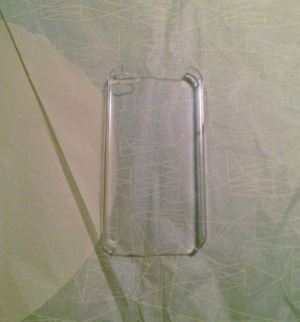 First of all buy a plastic iPhone case without any drawing on it