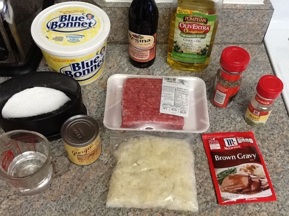 First of all, gather your ingredients.