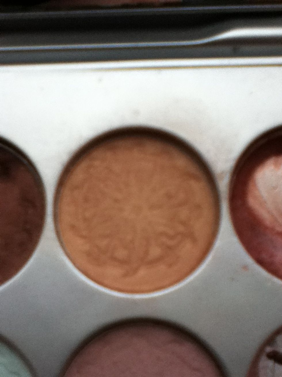 First of all get a medium brown colour.