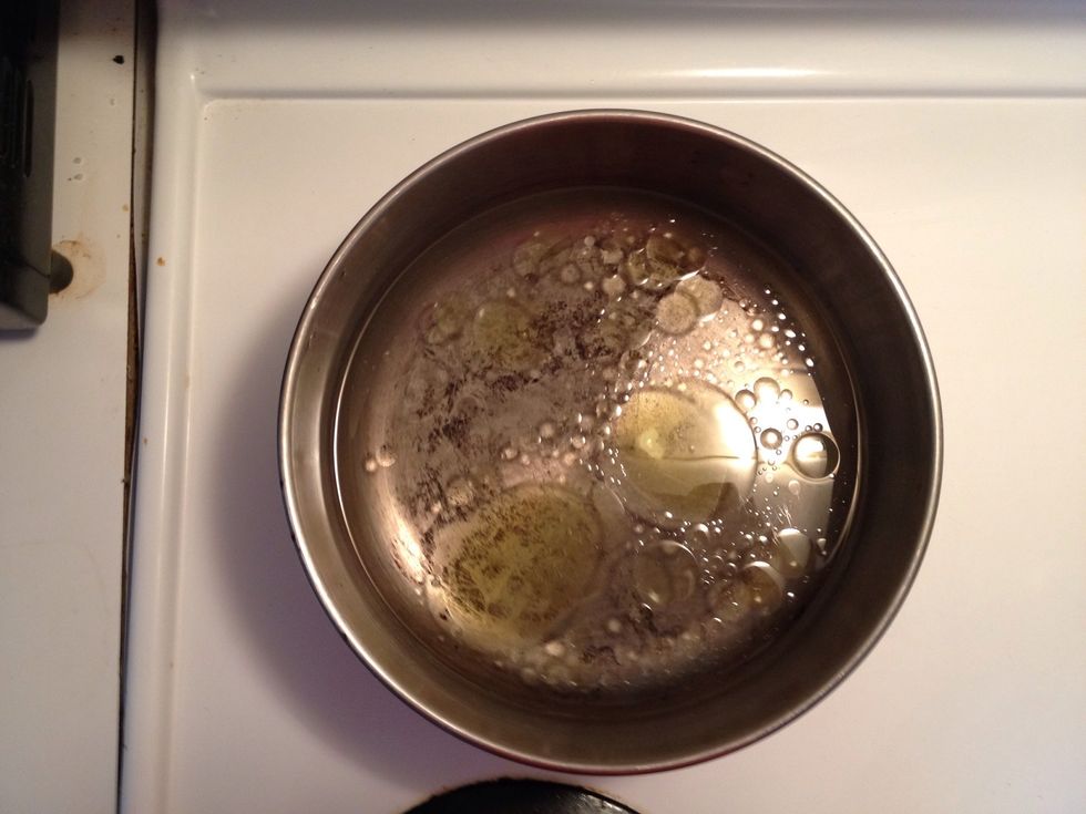 First of all start boiling water with some oil in it. Start with this so the water gets warmer while you work on other things.
