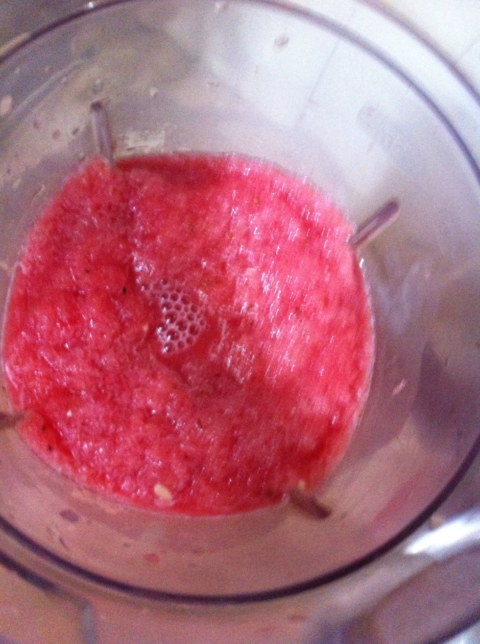 First off, blend watermelon. As you can see it looks kinda slushy. if you squeeze lemon n orange juice n drink as it is, will give chills n brain freeze even in 40+ degrees! A super summer cooler