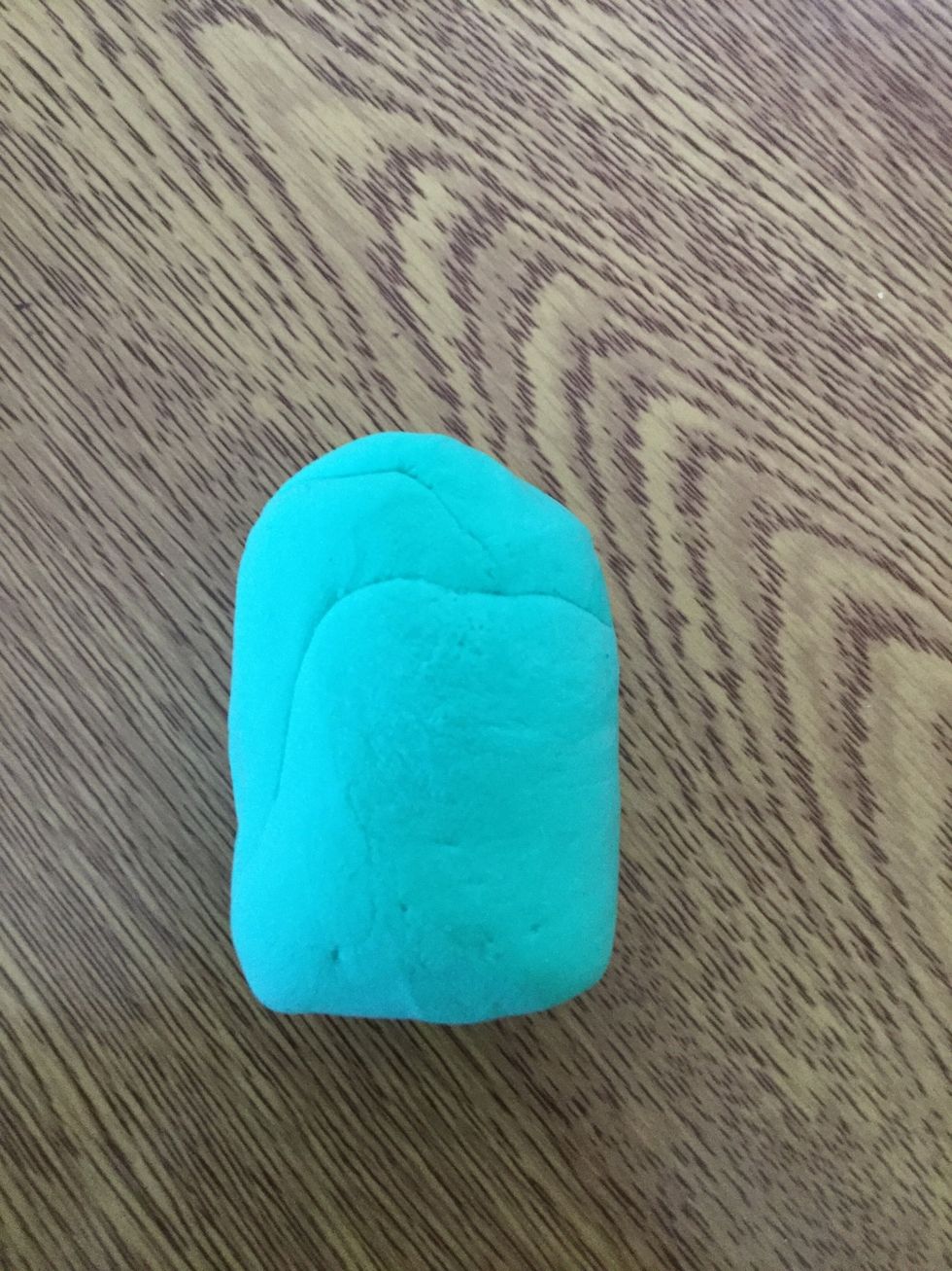 First off grab your Main colour and mould it into q body shape.