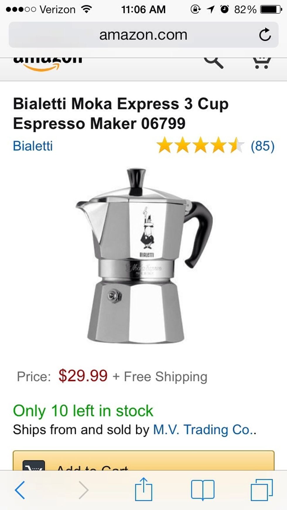 First off, **if you don't have an espresso maker** you can get one online for only $29.99! OR I got one for a friend at TJ-max for less than $20!