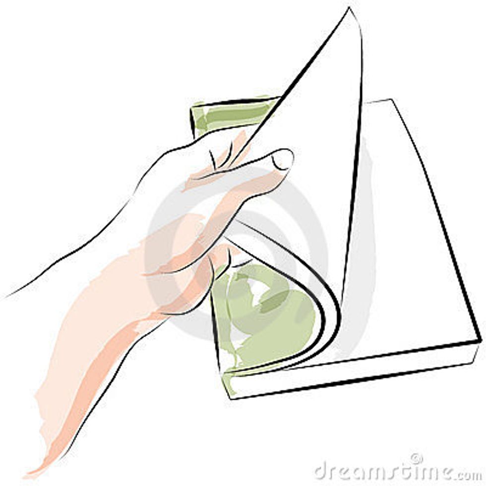 First, open your book.