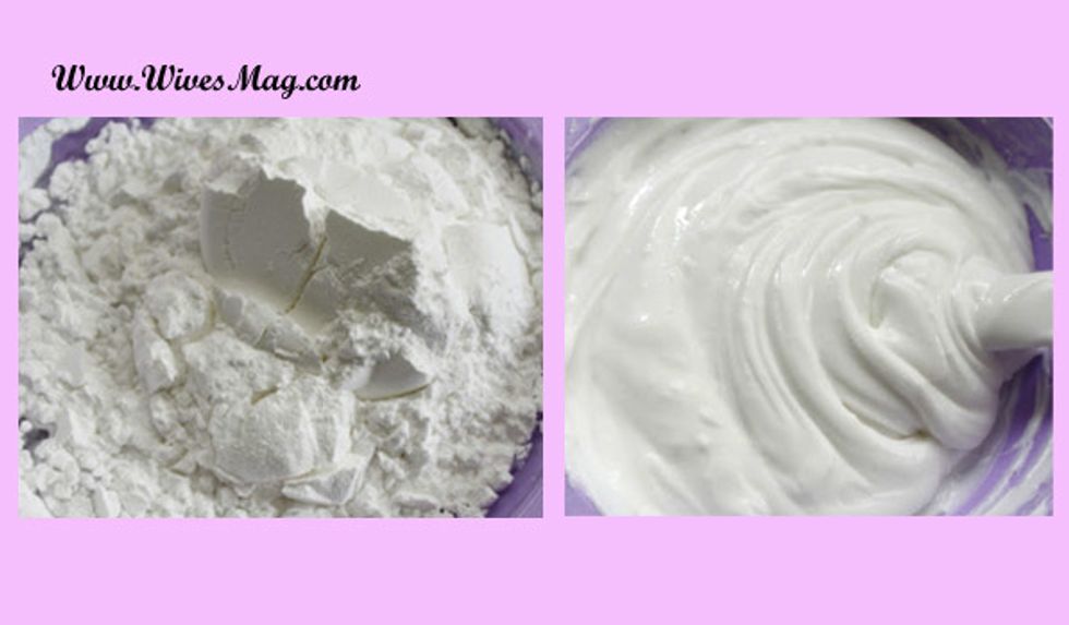 First or all mix all the ingredients except corn flour. After that add corn starch/corn flour gradually and continue stirring. Heat mixture in microwave for 12-15 seconds for thrice.