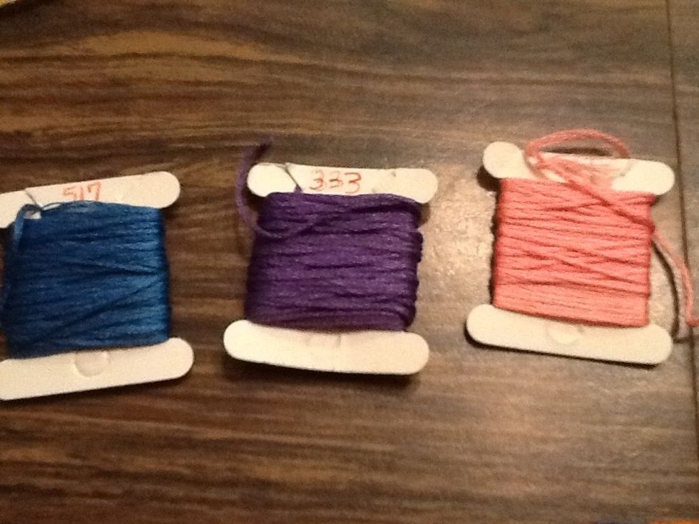 First, pick you colors! (If you only want to use one color, use more than one string)