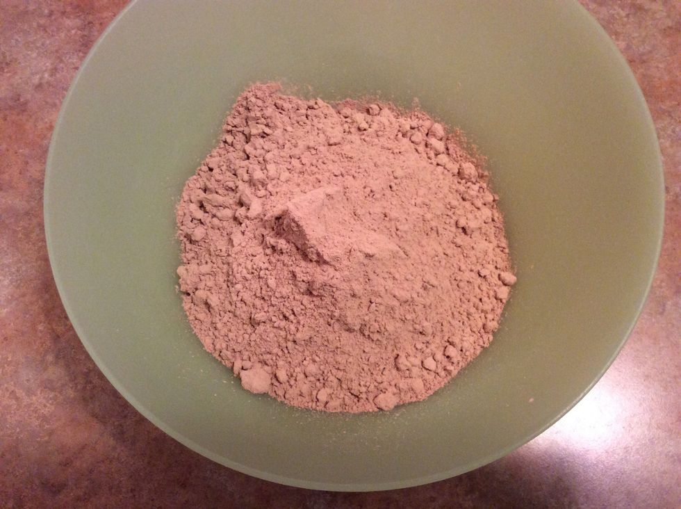 First pour the mix into a bowl.