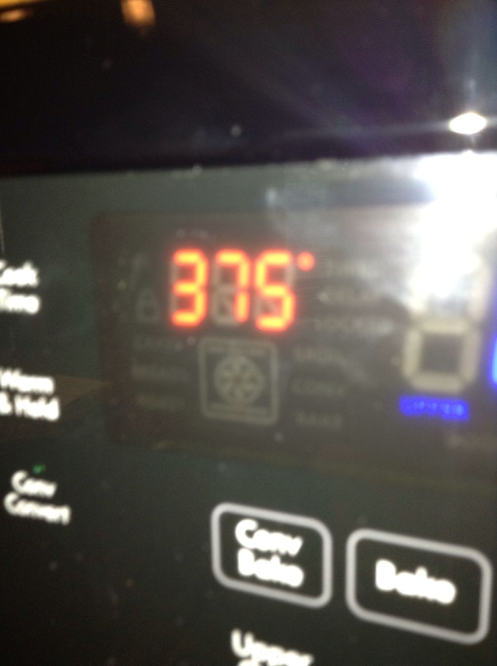 First. Preheat oven to 375