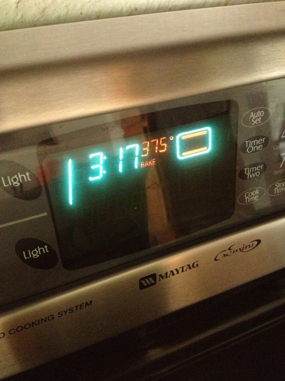 First preheat your oven to 375F.