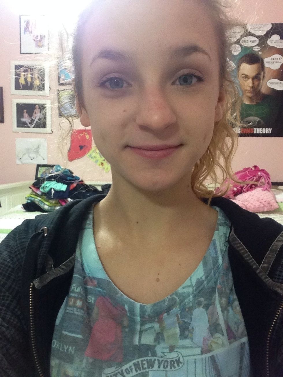 first put some under your eyes ( I used my cream concealer for my eyes)