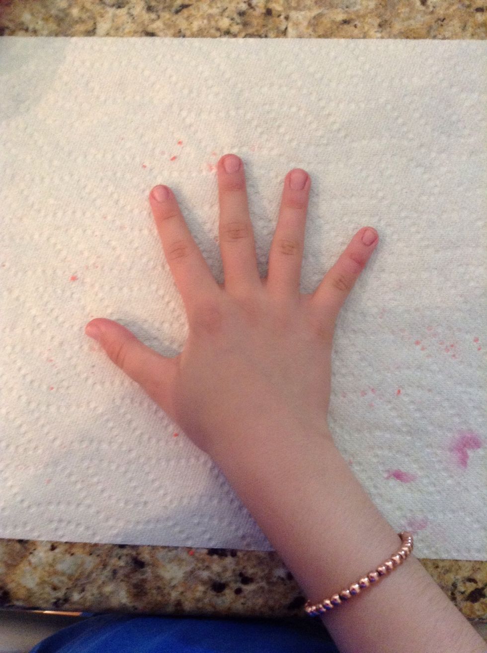 First, remove all existing nail polish.