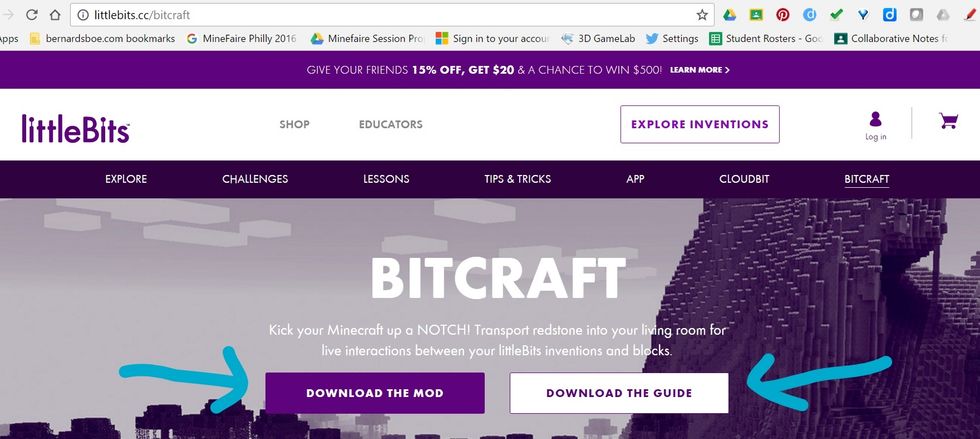 First, search on google "bitCraft mod". Then, you click the first link (http://littlebits.cc/bitcraft). Lastly, just download both the mod and the guide.