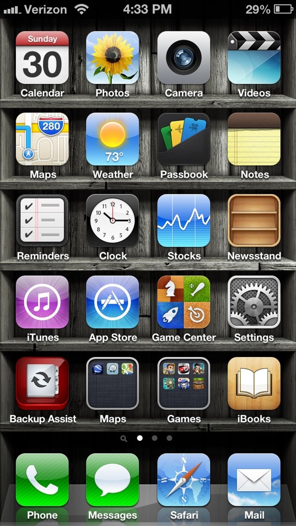 First select settings