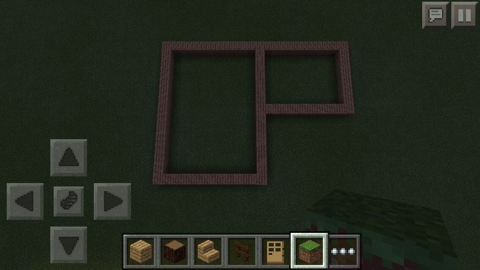 First star off making this shape using oak wood planks. The measurements don't have to be accurate