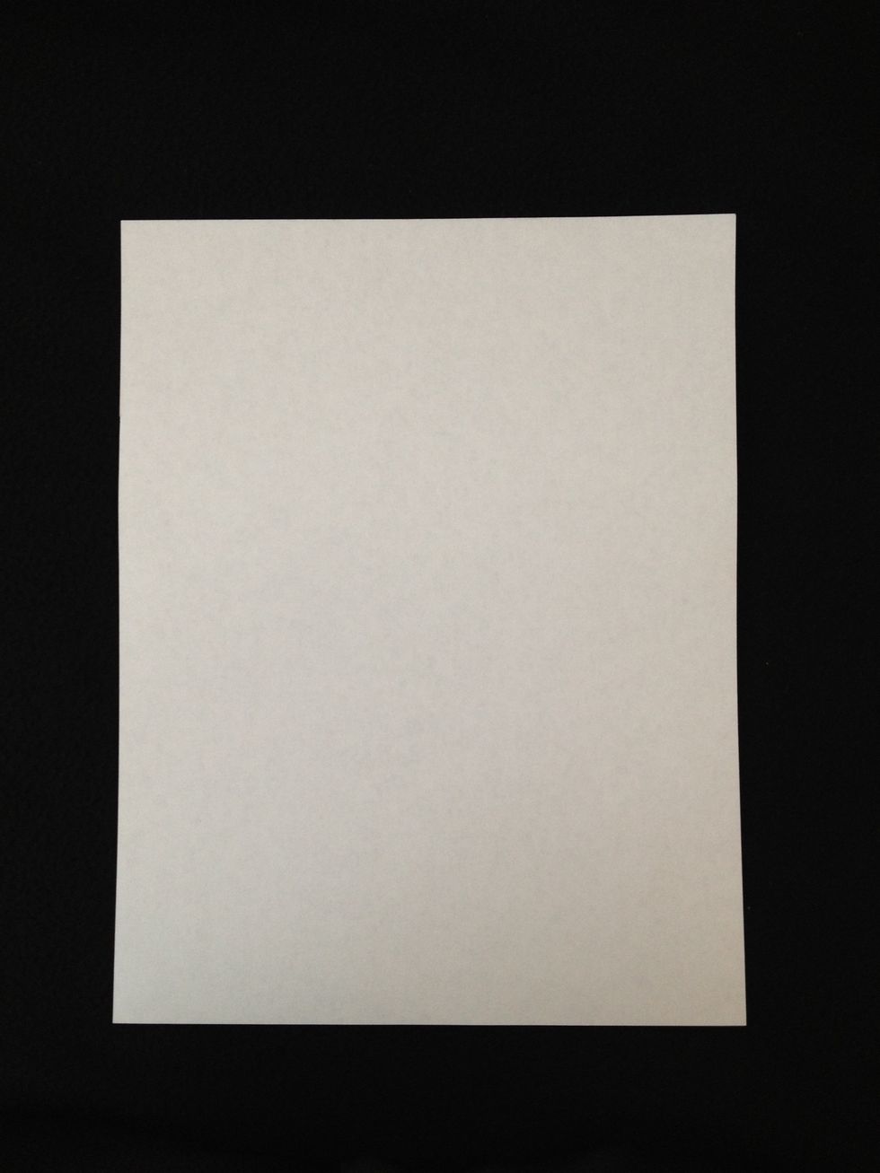 First start with a piece of paper like the one shown.