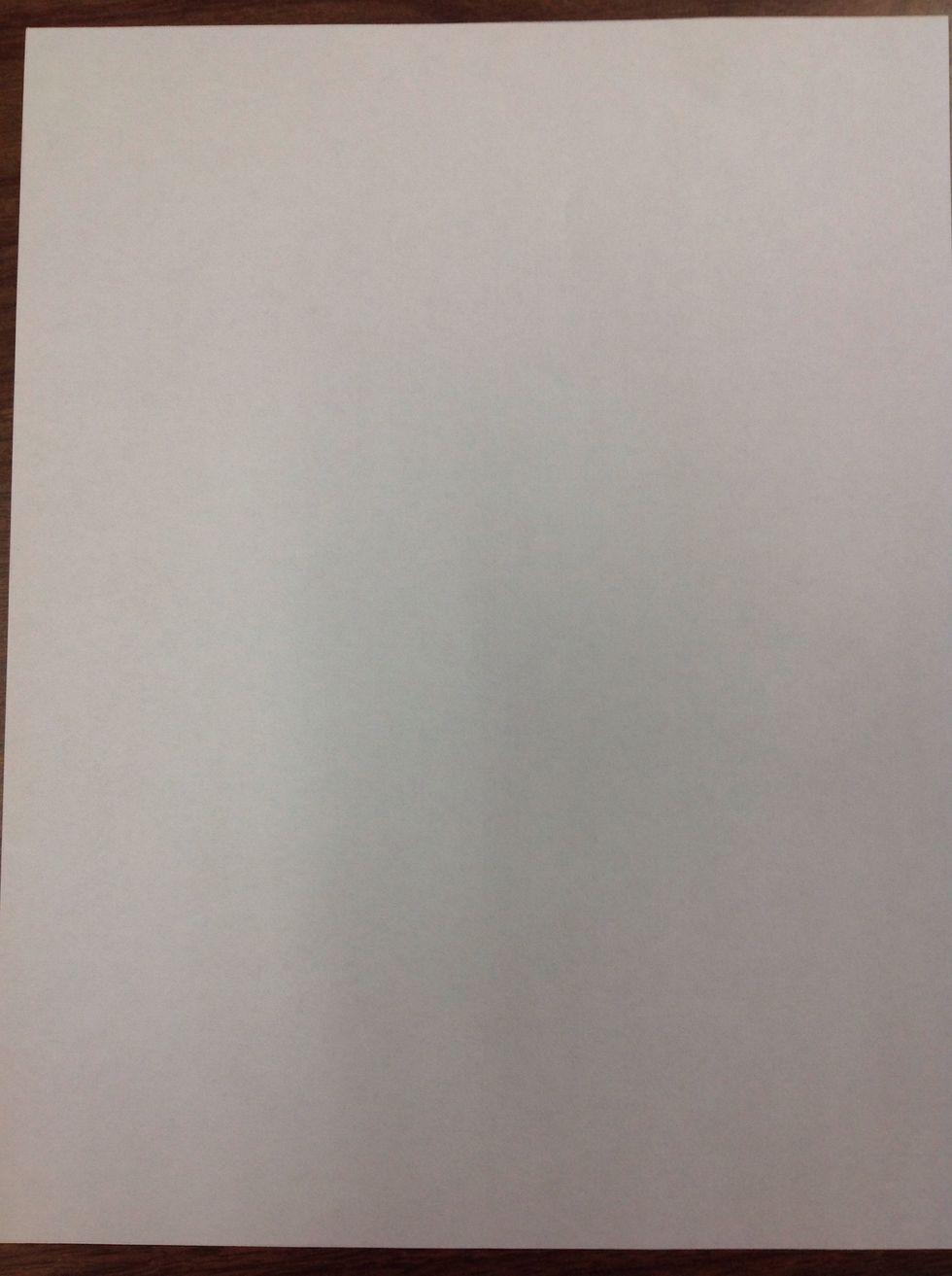 First, start with a piece of paper
