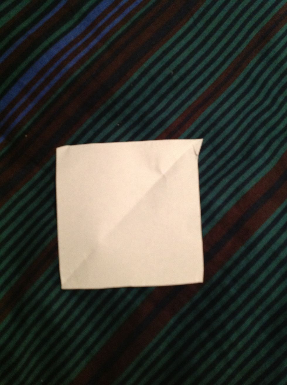 First start with a square piece of paper.