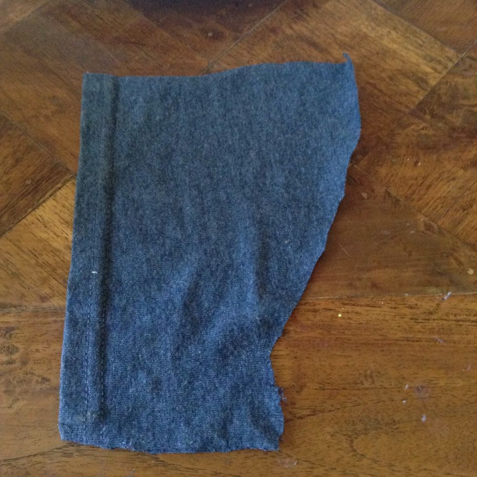First start with your chunk of fabric