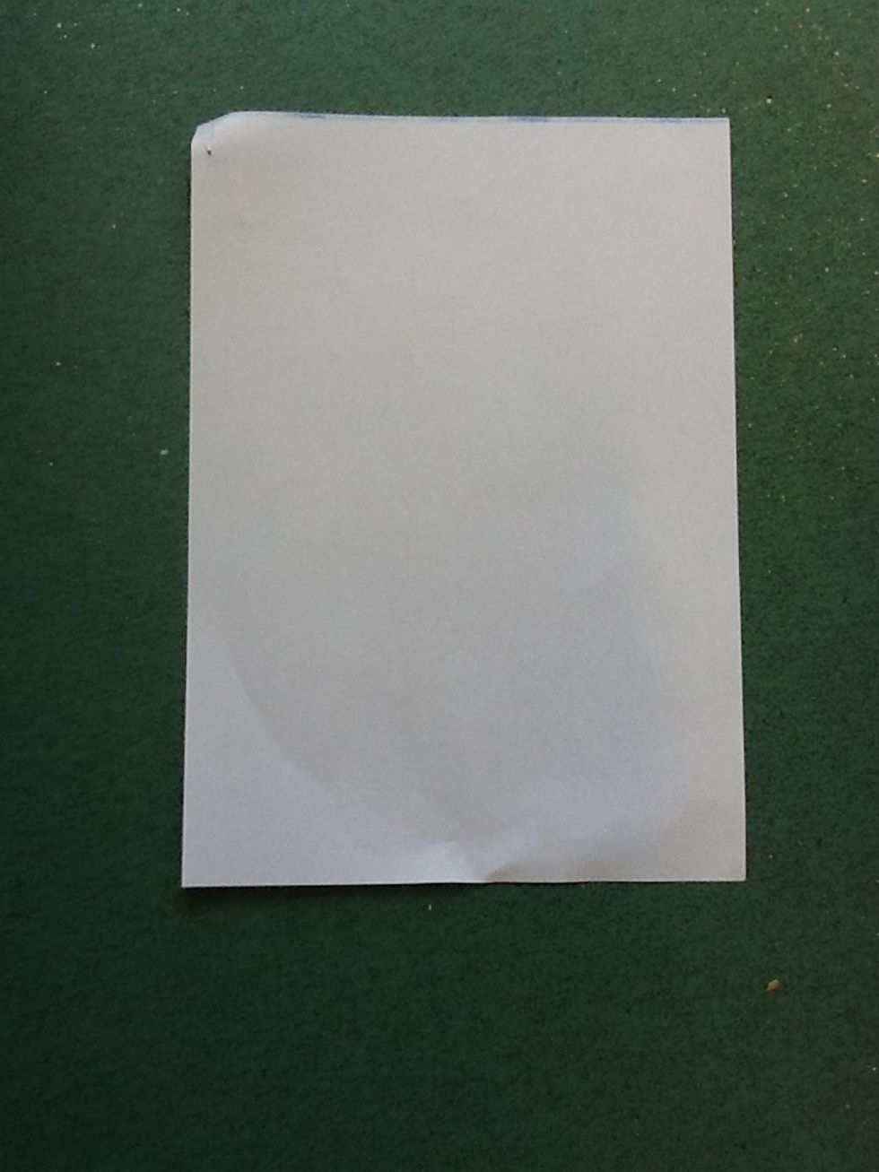 First start with your piece of a4 paper lying in portrait view.