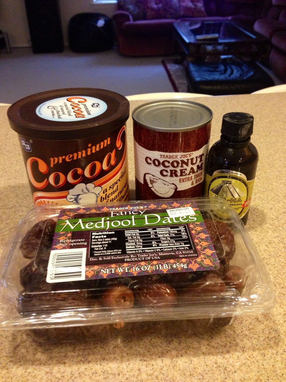 First step is to refrigerate the can of coconut cream so that it solidifies over night. The next day when you open you'll see either at the top or bottom of the can, some liquid that looks like oil.