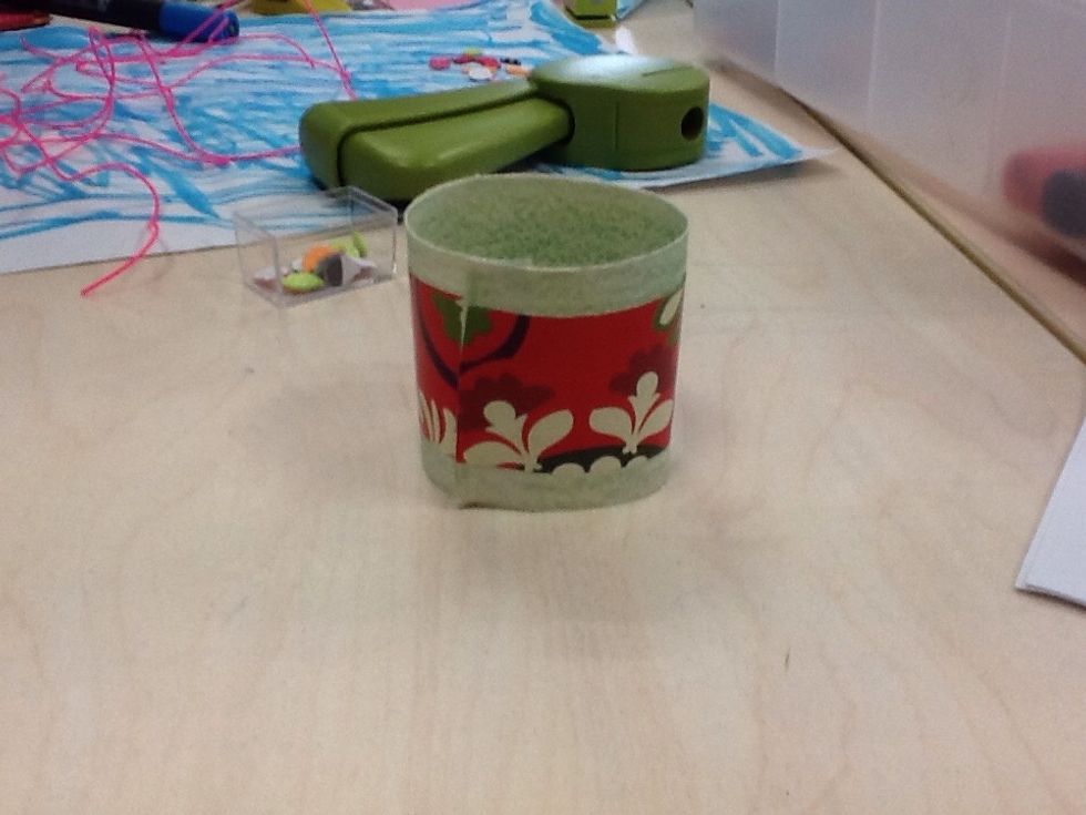 First ,stick the papers together like this.