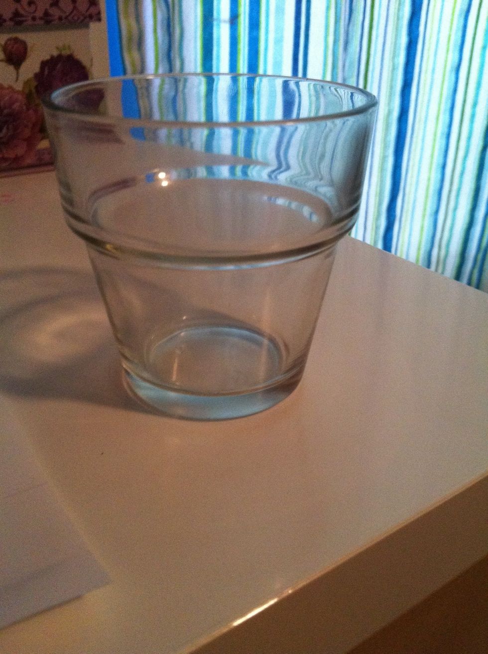 First take any glass jar you want to use!