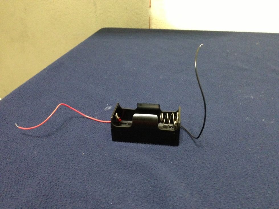 First take the battery holder.