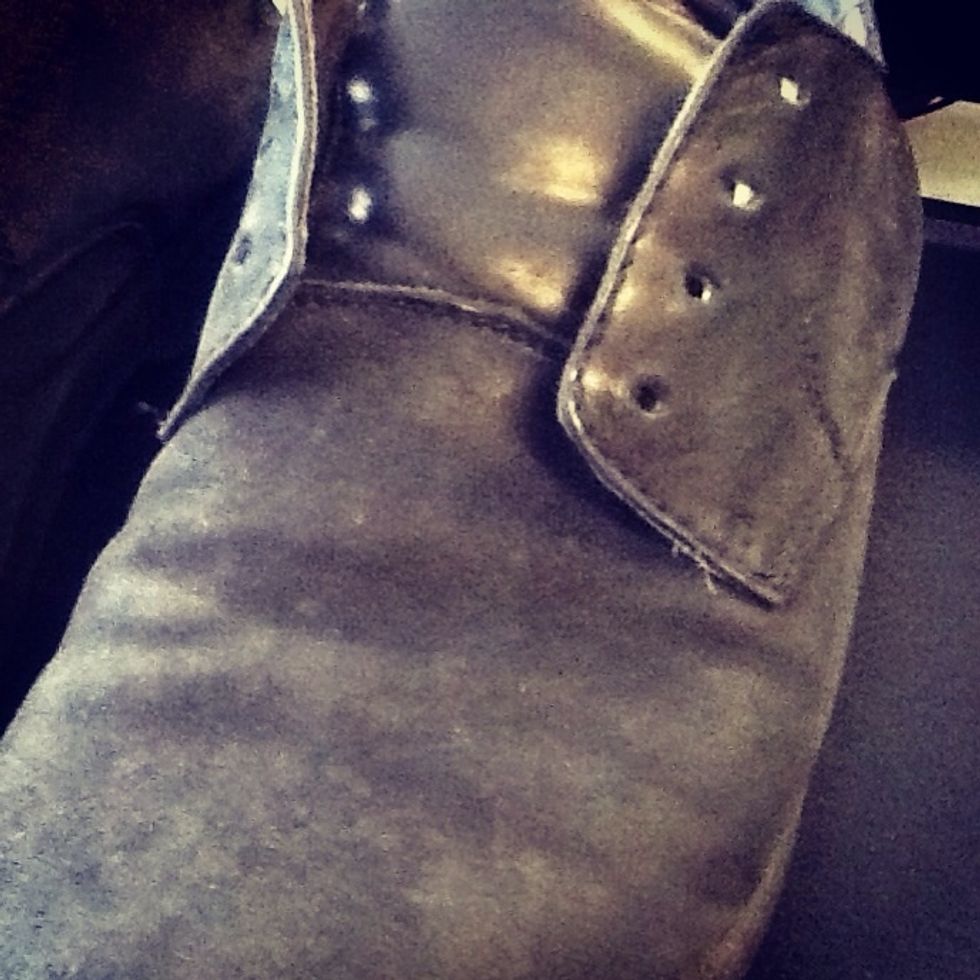 First: take your original shoelaces out