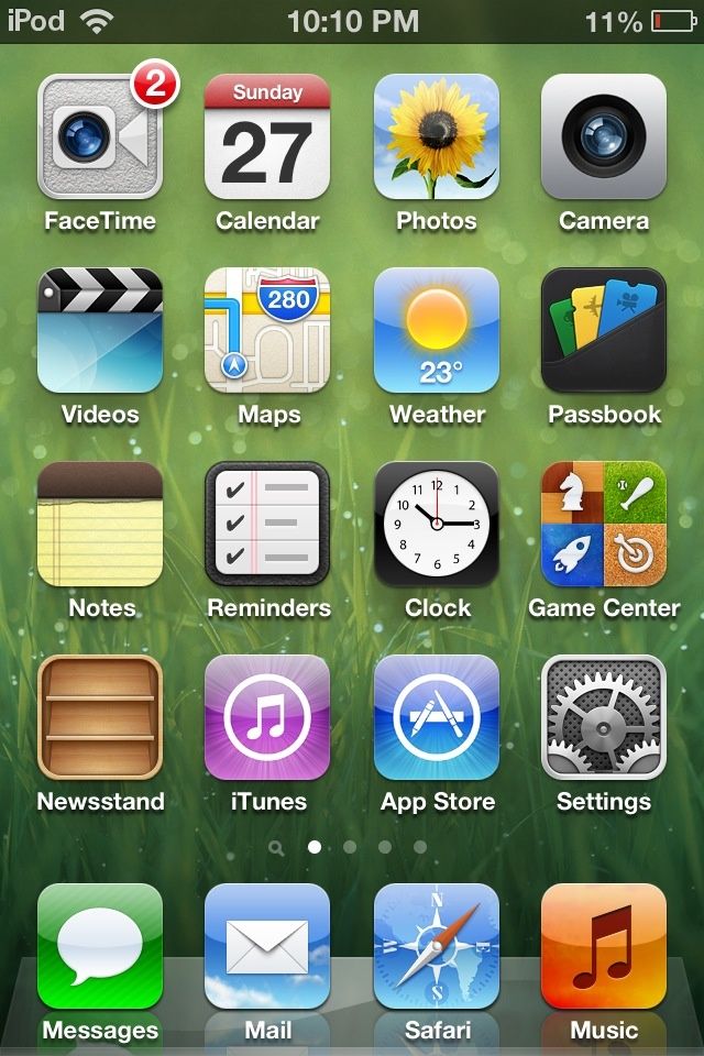First, Tap the Settings app on the home screen.