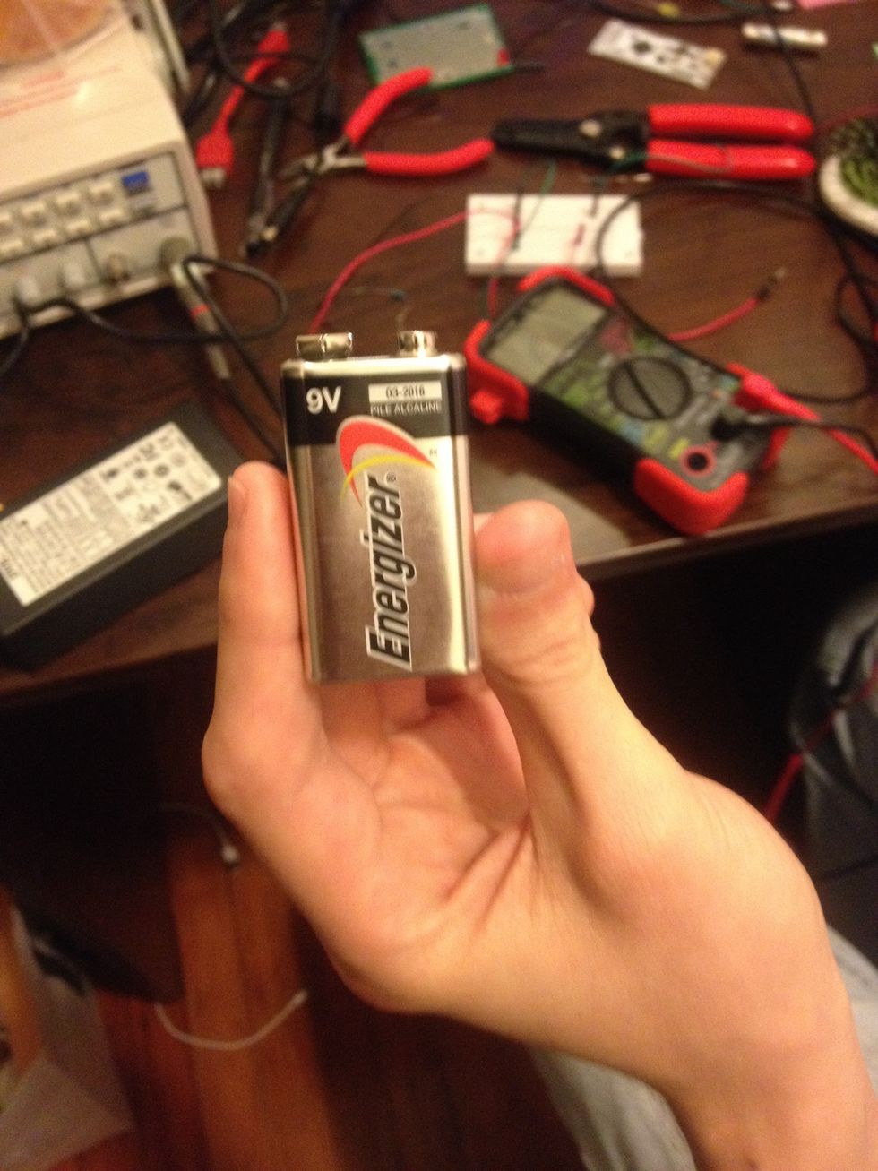 First test with just a battery