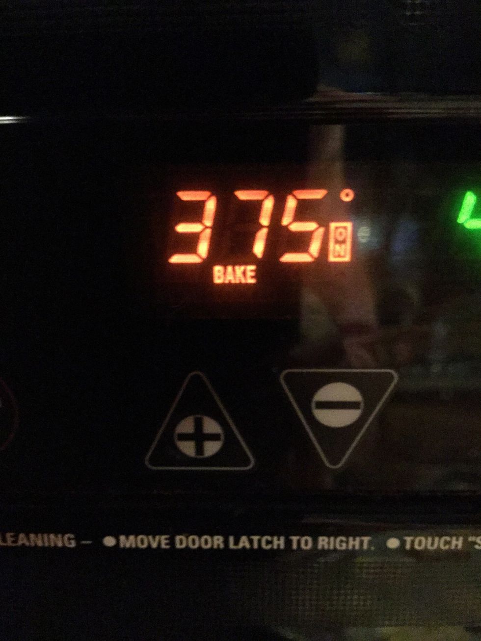 First things first, preheat your oven to 375.