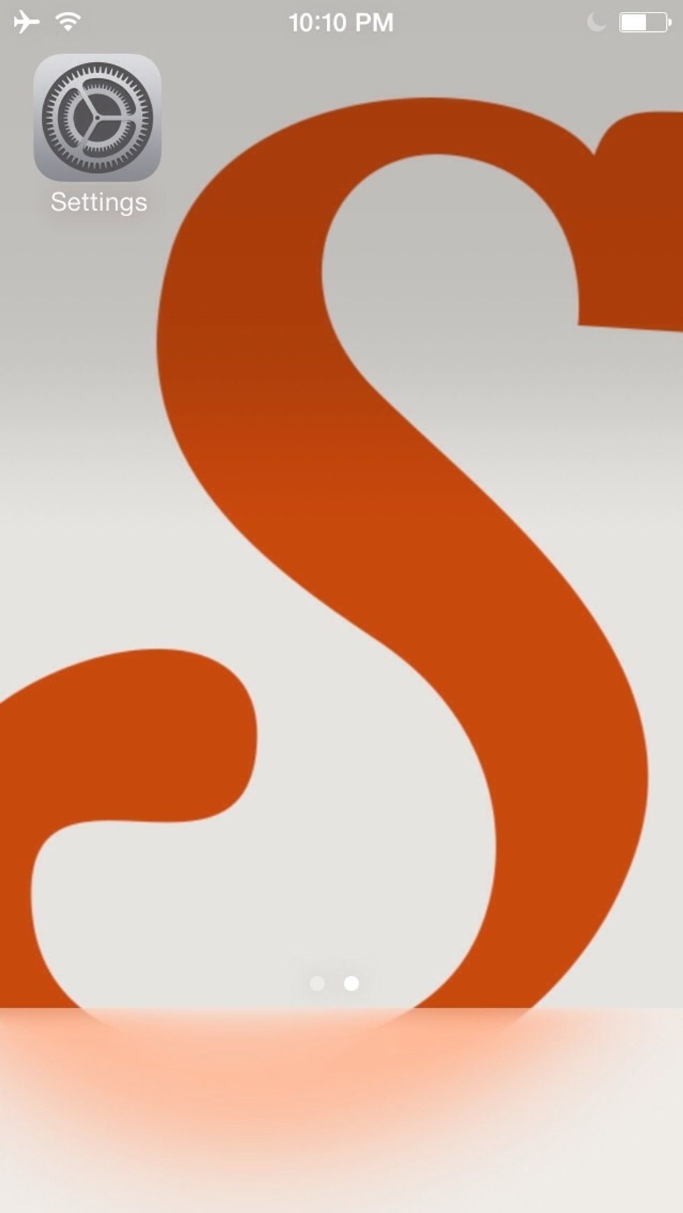 First, turn on your device and open settings.